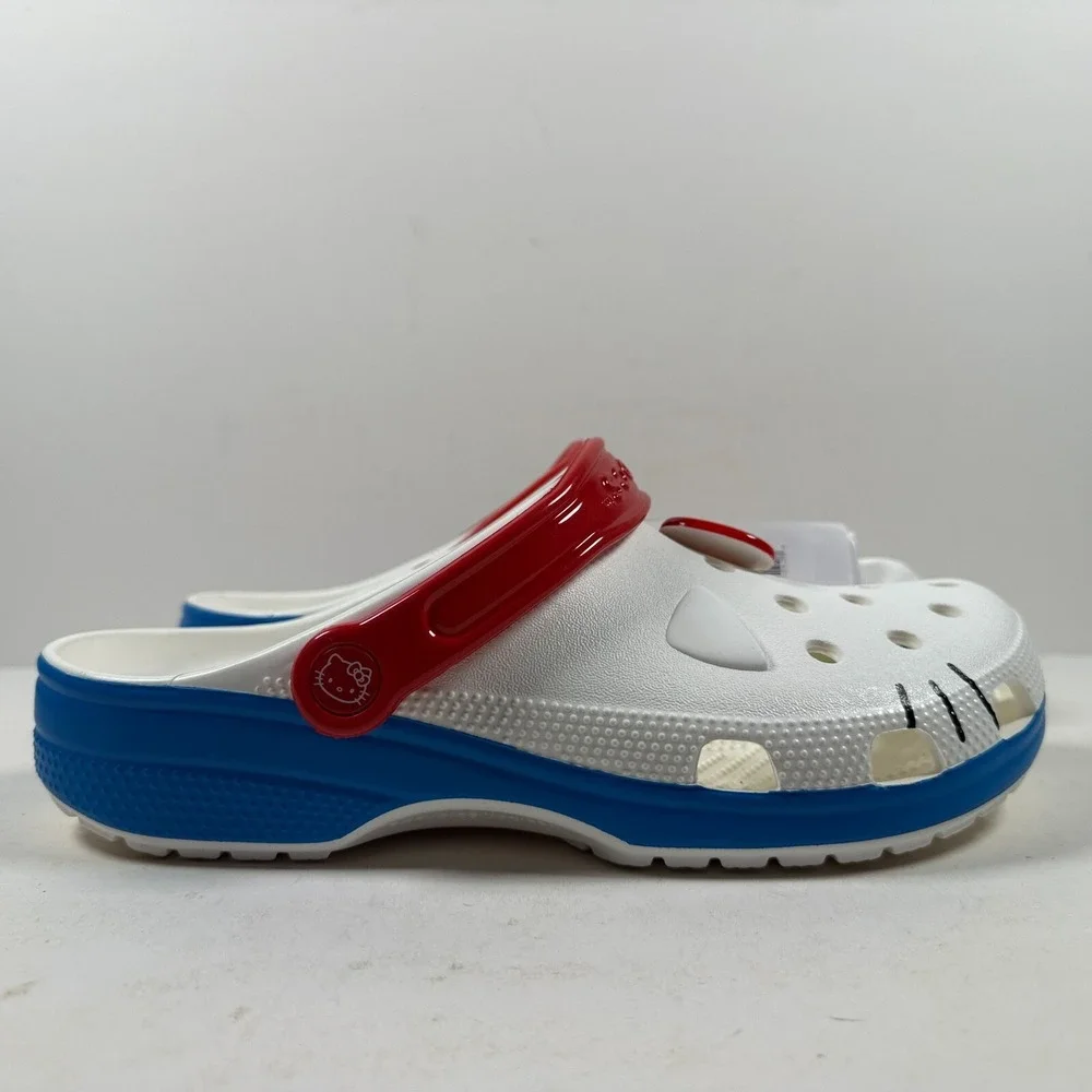 Crocs Adult Hello Kitty I AM Classic Clogs Womens 10 209438-100 NEW